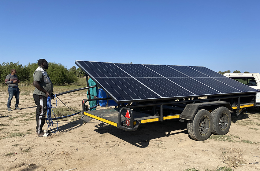 Innovative Solar-Powered Irrigation System on Wheels
